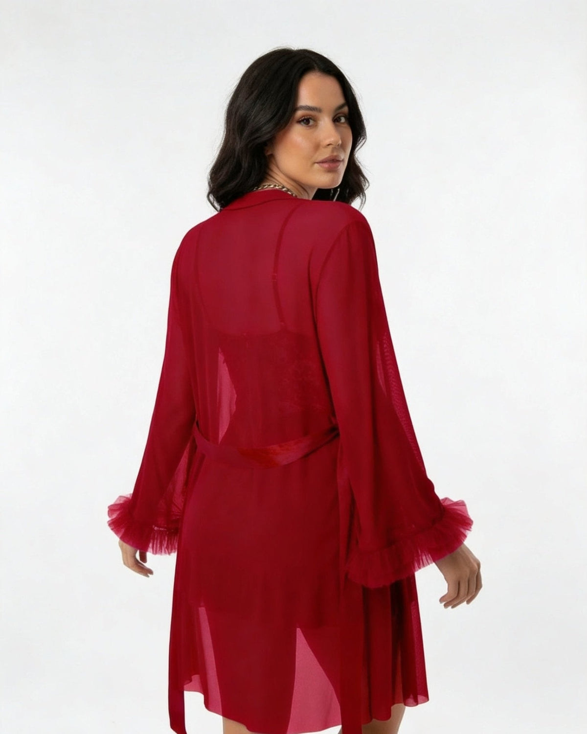 Lace Chemise and Robe Set