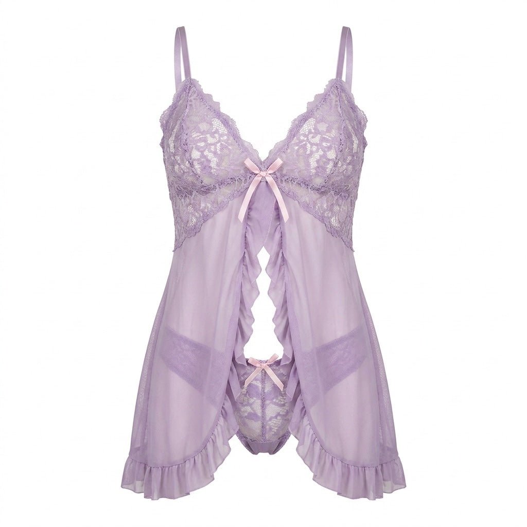 Lace Cup Mesh Babydoll