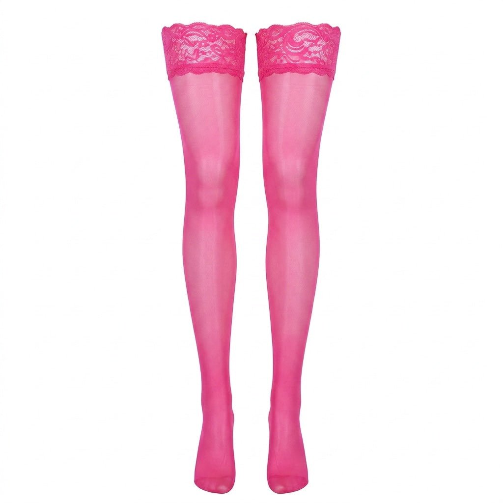 Lace Top Hold Up Stockings