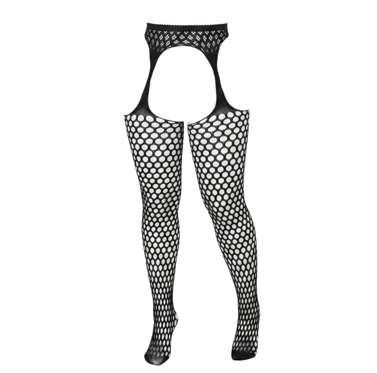 Plus Size Fishnet Suspender Tights
