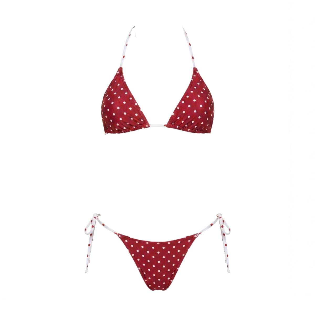 Polka Dot Triangle Bikini Set