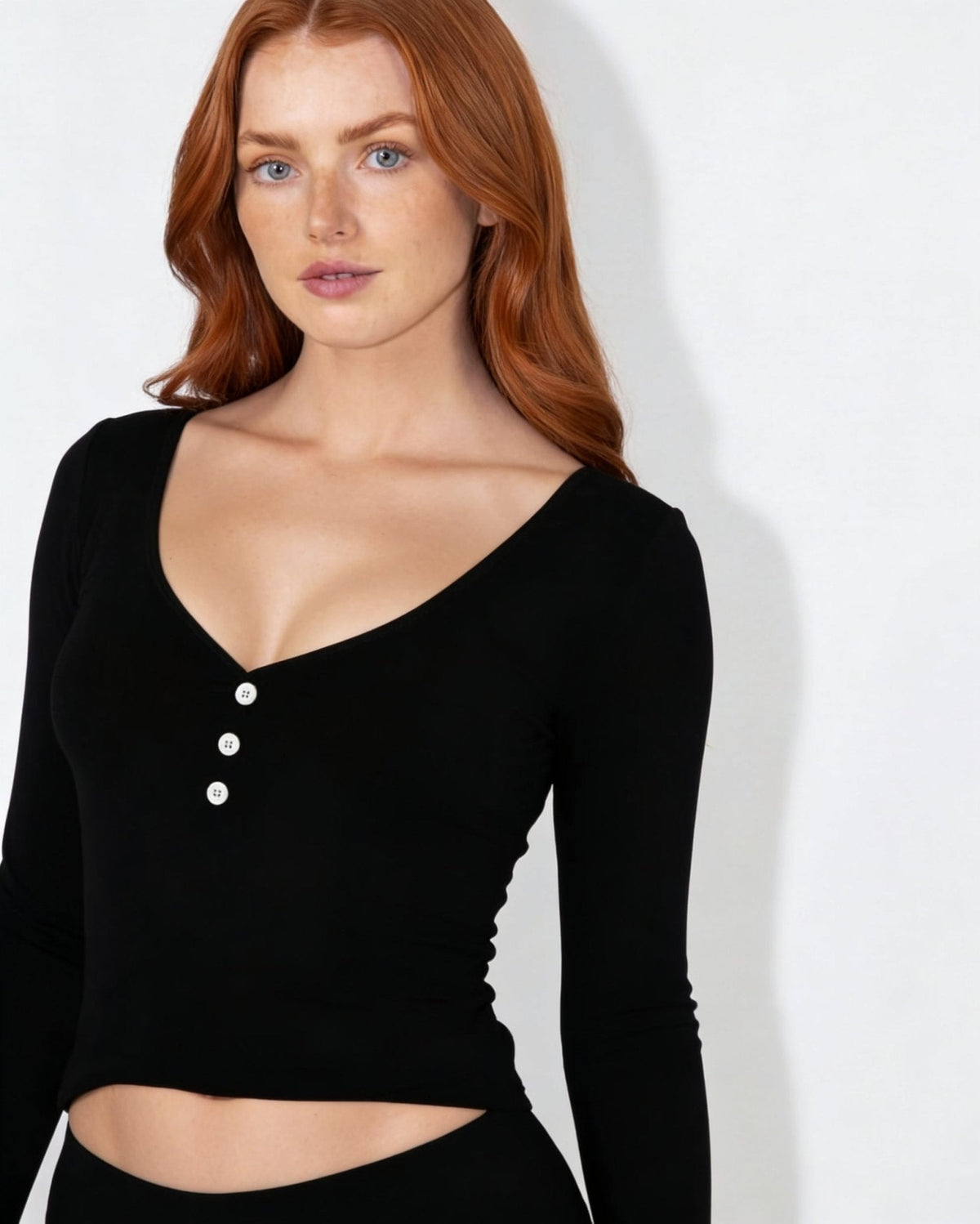 Ribbed Henley Pyjama Set