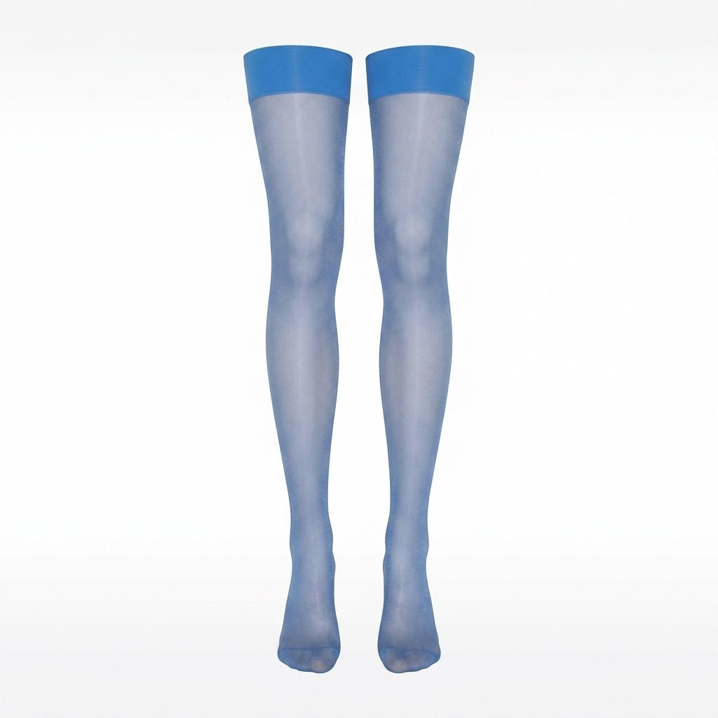 Sheer Wide-Band Hold-Up Stockings