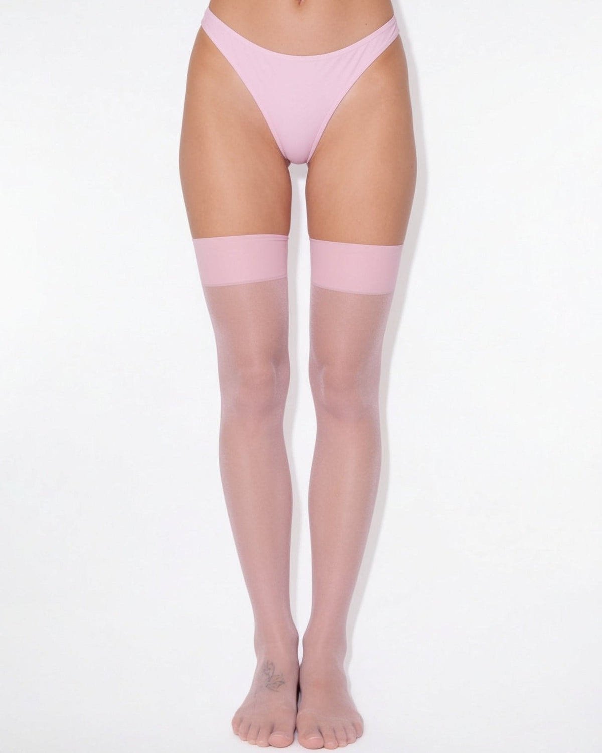 Sheer Wide-Band Hold-Up Stockings