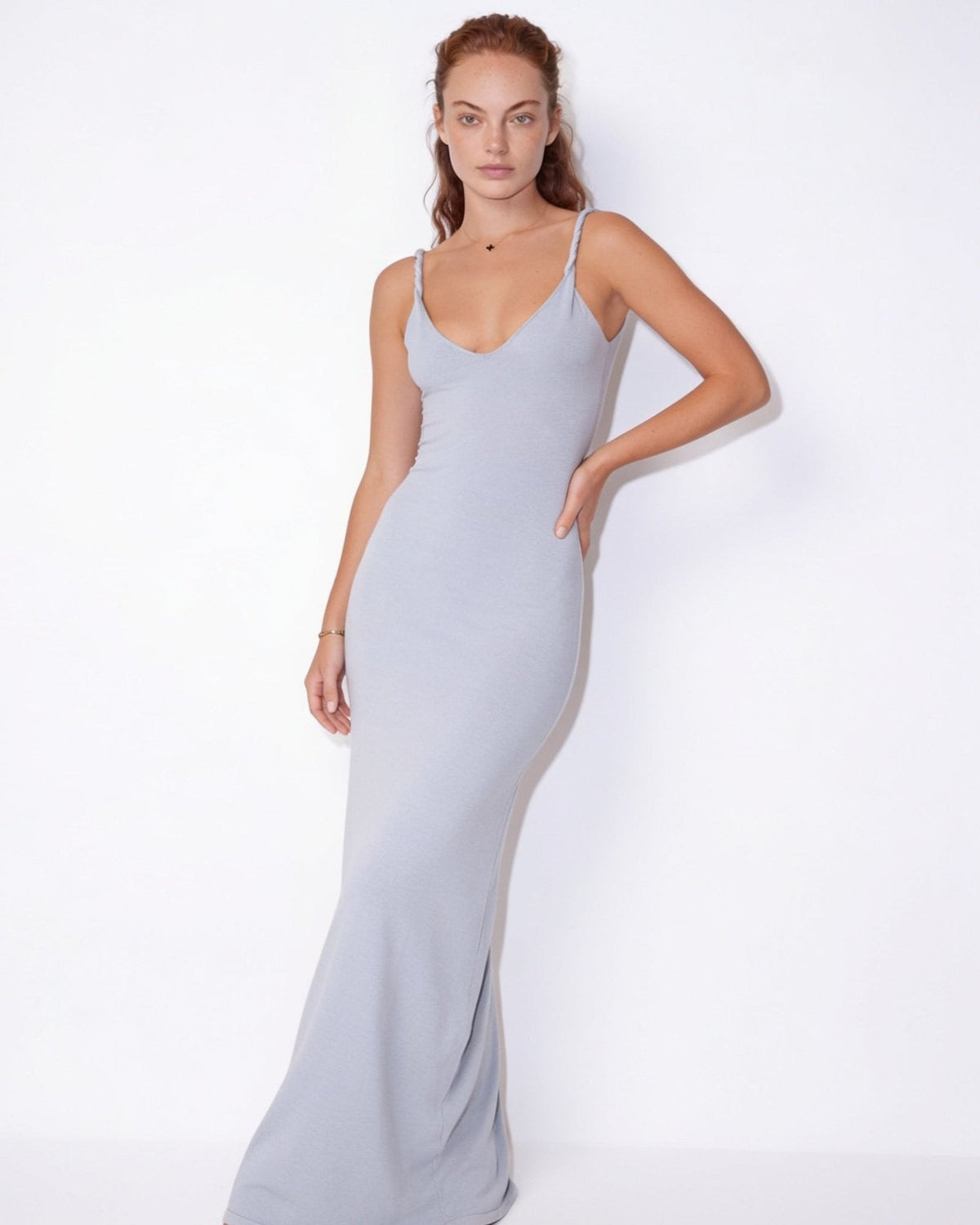 Strappy V-Neck Maxi Dress